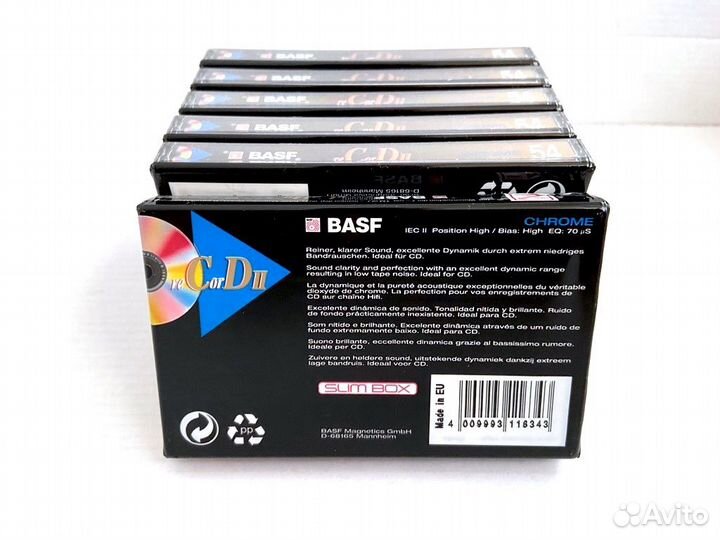 Аудиокассеты кассеты Basf reCorD II 54 - Chrome