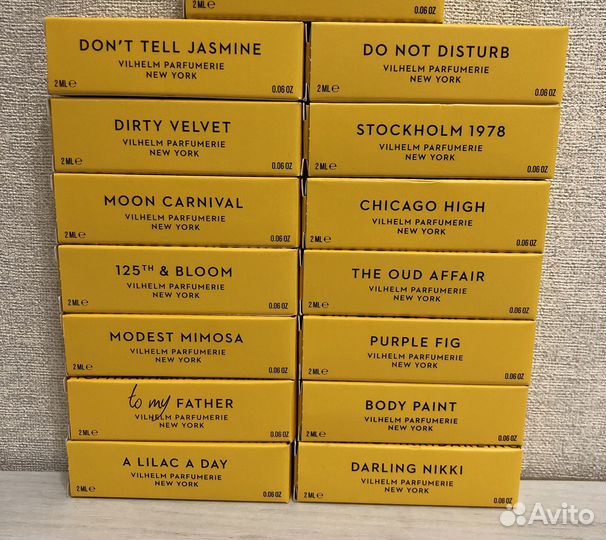 Vilhelm parfumerie пробники духов