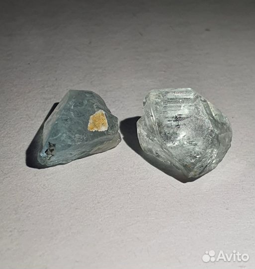 Голубой топаз кристаллы, Урал, Алабашка