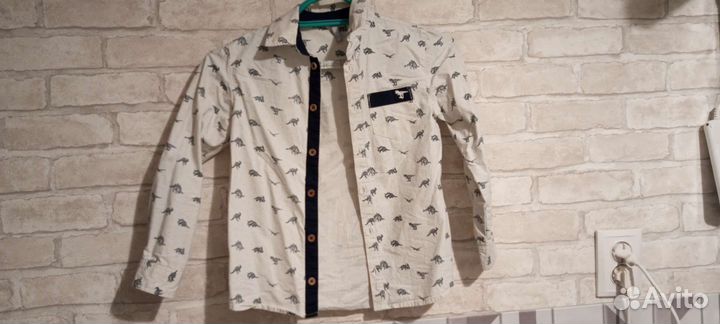 Рубашка для мальчика 122 128