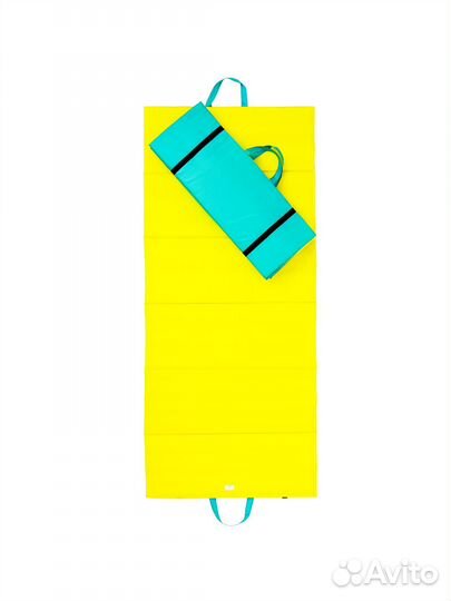 Пляжный коврик влагостойкий оранжево-жёлтый