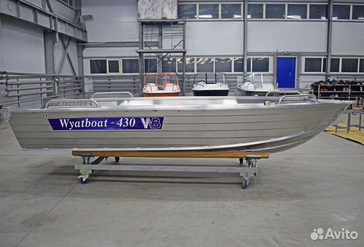 Моторная лодка Wyatboat 430Р алюминиевая новая