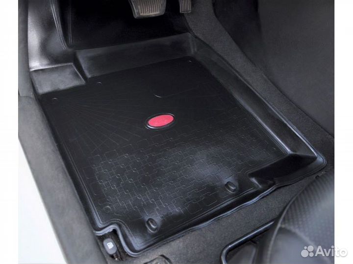 Коврики салона резина черный Hyundai Solaris/Accen