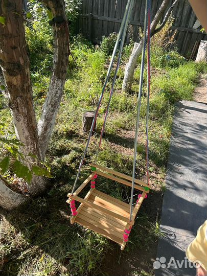 Качеля деревянная