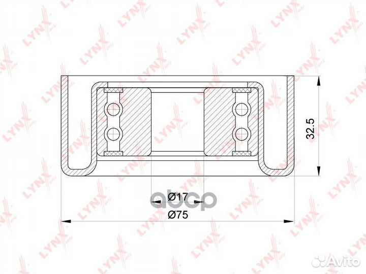 Ролик натяжной приводного ремня PB5318 lynxauto