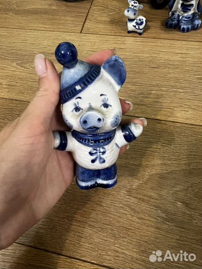 Гжель коллекция 6 пред. кофемолка чайник