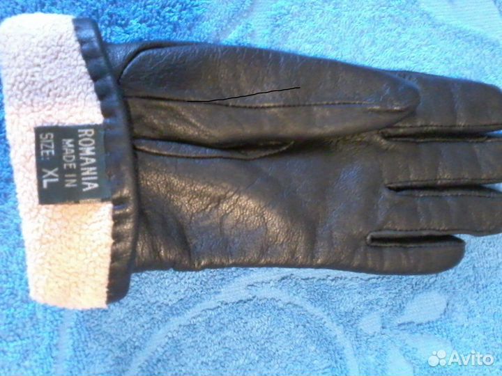 Перчатки женские кожаные
