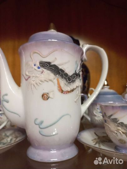 Продам сервиз кофейный дракон япония