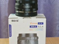 О�бъектив для Sony E (APS-C) Meike, 35 мм, F1.4-F16