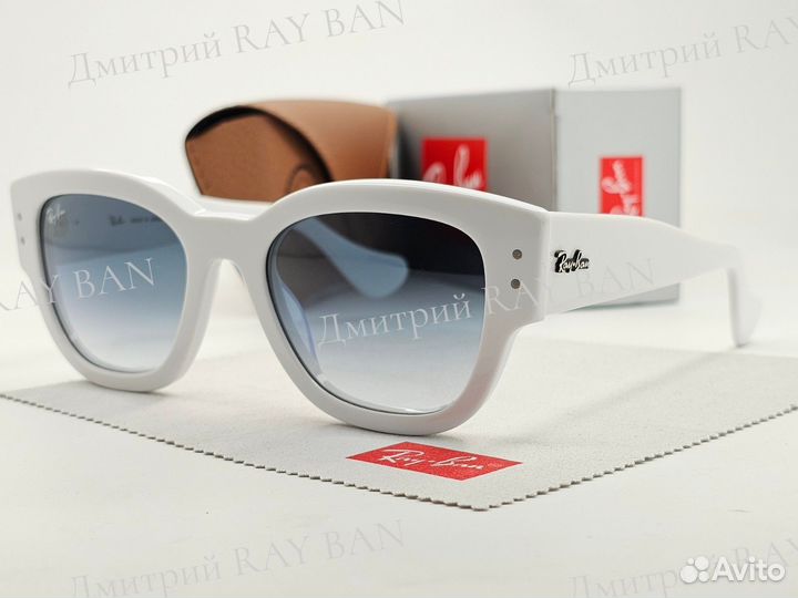 Очки Ray Ban 7681S Jorge White Blue Стекло