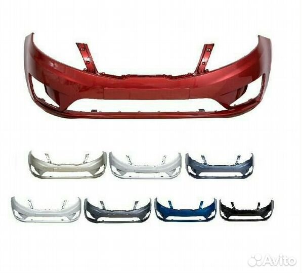 Бампер передний окрашенный Kia Rio 3 любой цвет