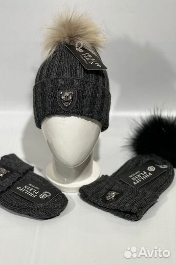 Шапка вязяная Philipp Plein