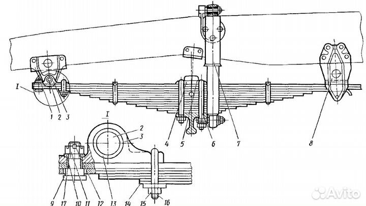 L1 Камаз рессора Арт:868 (сзап, Нефаз, Автомастер)