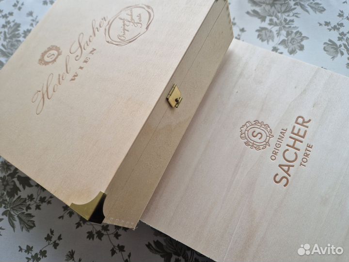 Коробки шкатулки дерево из отеля Sacher Вена 2 шт