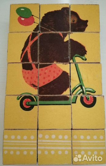 Кубики деревянные 