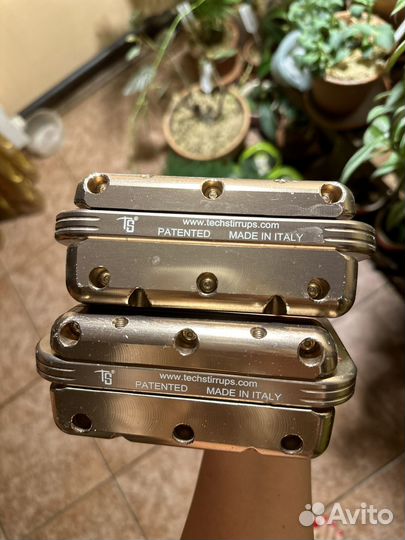 Стремена Tech Strirrups 12,5 Розовое золото