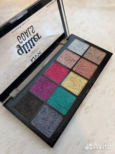 Палитра теней NYX Glitter Goals новая