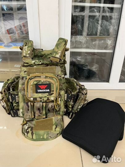 Бронежилет Yakeda бр5 мультикам с плитами