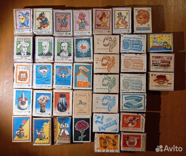 Коллекция спичек 76 штук времен рассвета СССР