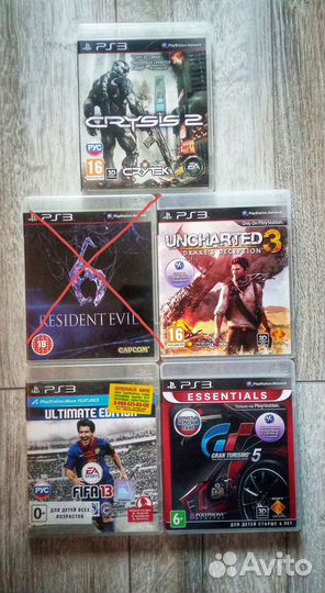 Игры диски для PS3
