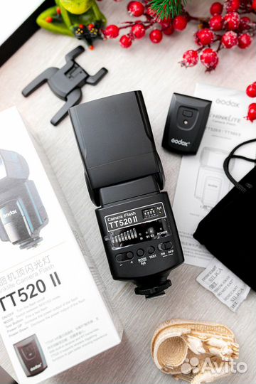 Вспышка Godox TT520 II + Синхронизатор (Новая)