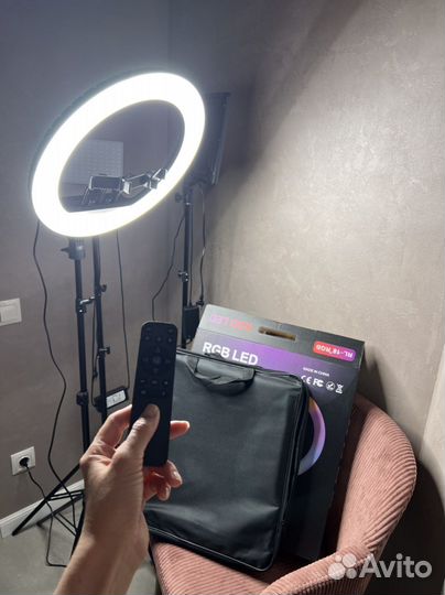 Кольцевая лампа 45 см RL-18 RGB