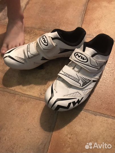 Профессиональные велотуфли с шипами для контактных