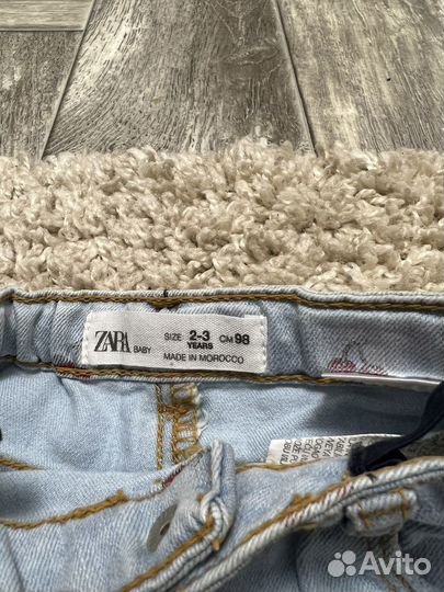Джинсы zara на девочку 98
