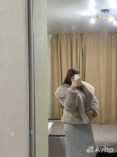 Шуба из эко меха