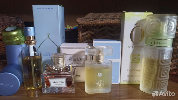 Nina Ricci, Dior, Lancome, Guerlain, Cacharel