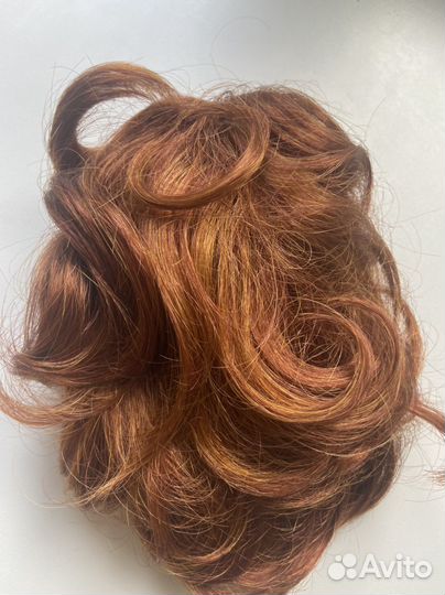 Хвост шиньон на крабе и резинке