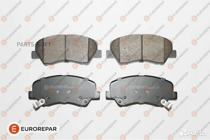 Колодки тормозные hyundai solaris 10/KIA RIO 11- передние eurorepar / 1623057080