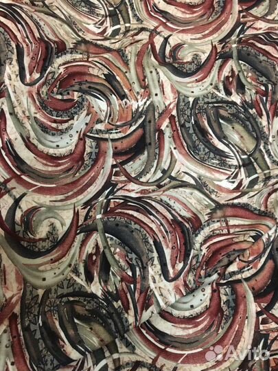 Ткань штапель принт (на рулон и на отрез)