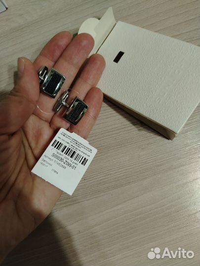 Запонки мужские сталь