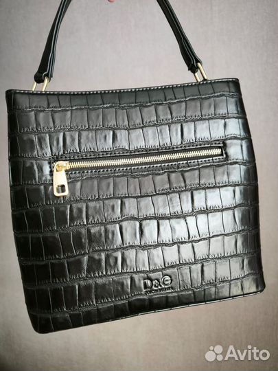 Сумка женская натуральная кожа черная