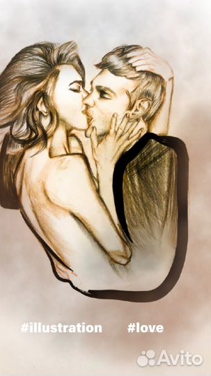 Портрет по фото на заказ. Иллюстрация