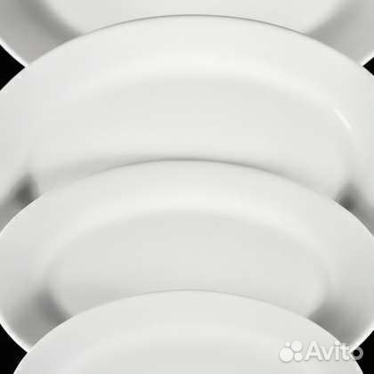 Набор из 4 овальных блюд chan wave