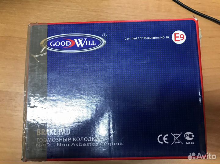 Колодки перед goodwill 1017F honda Accord