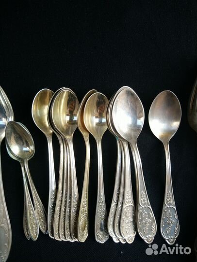 Мельхиор столовые ложки вилки