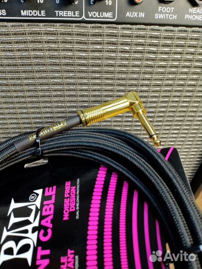 Новый инструментальный кабель ernie ball 6081