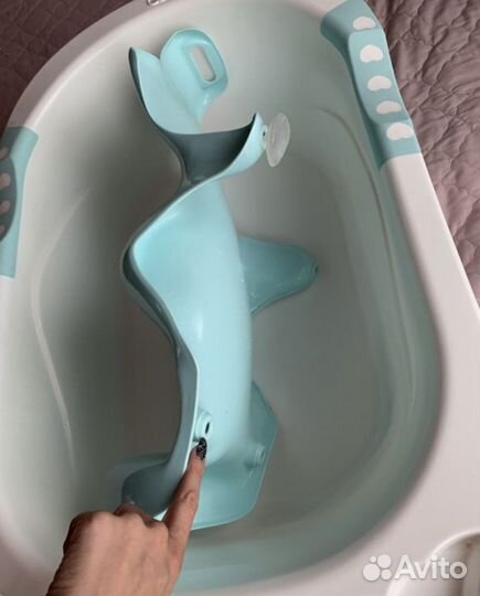 Ванночка для купания HappyBaby с горкой