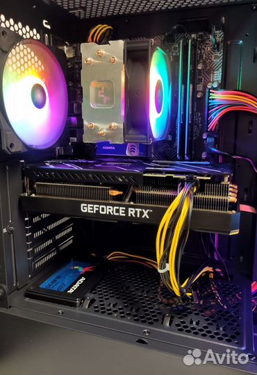 Игровой компьютер в сборе + монитор i5 + rtx3070