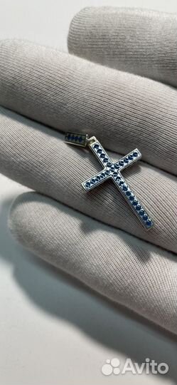 Крестик с горячей эмалью
