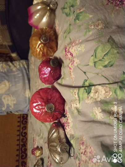 Кремлевские Ёлочные Игрушки СССР Толстое Стекло
