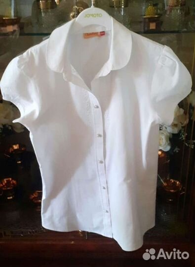 Блузка рубашка белая школьная