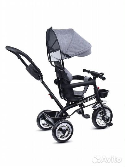 Велосипед 3-х колесный Rocket Eva 6166 серый