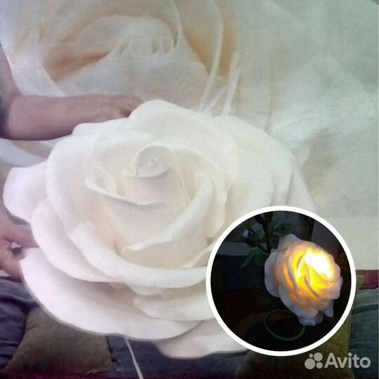 Роза светильник ручная работа