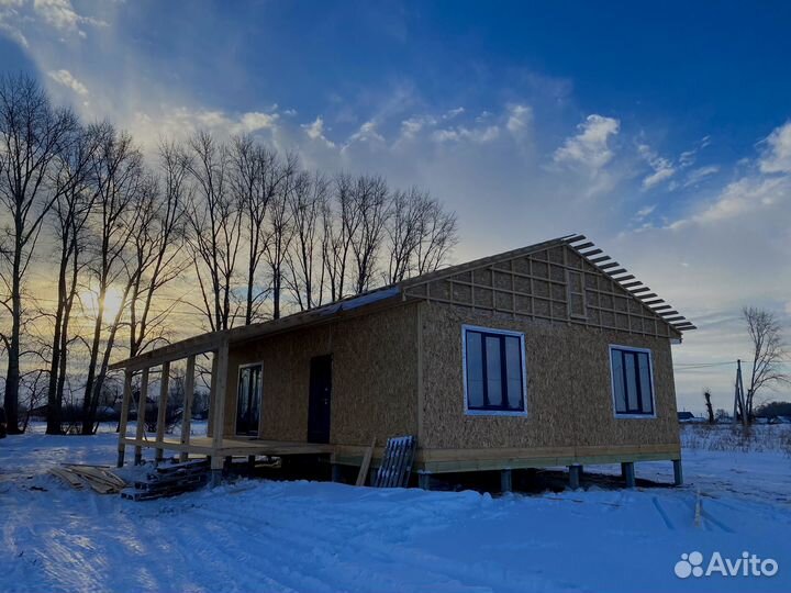 Каркасный дом под ключ 9х12