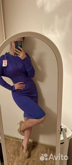 Вязанное платье