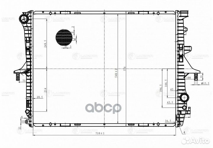 Радиатор VW touareg 02- LRC1855 luzar